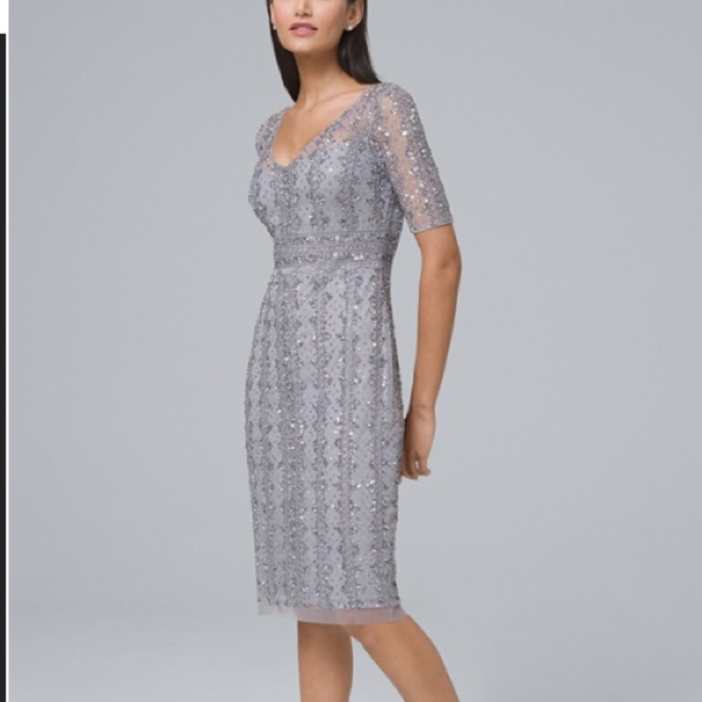 Adrianna Papell Embellished Sheath Dress